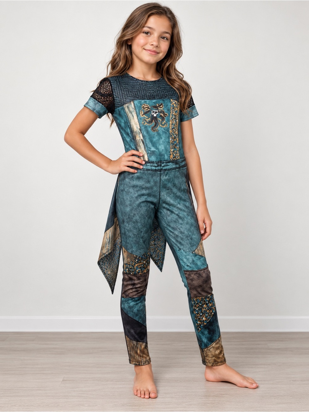 Disney Descendants 3 Uma Costume Jumpsuit Girls Size 10–12